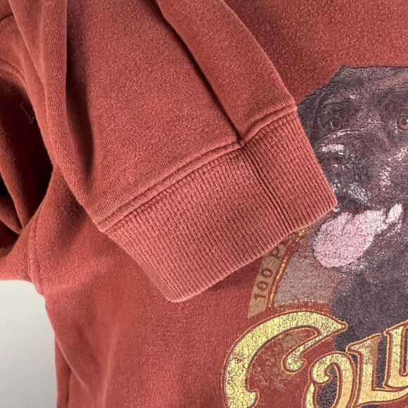 Columbia Sportswear Black Lab Dog Crew Sweatshirt, Rust Red Men's Sz Small 2/$25 - Picture 8 of 11